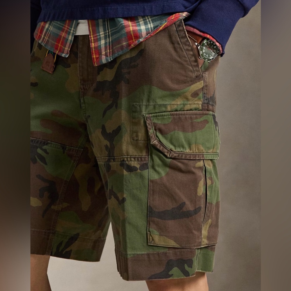 NWT Polo Ralph Lauren Men’s 10.5-Inch Gellar Relaxed Fit Cargo Short. “Camo”, 38 - Picture 3 of 12